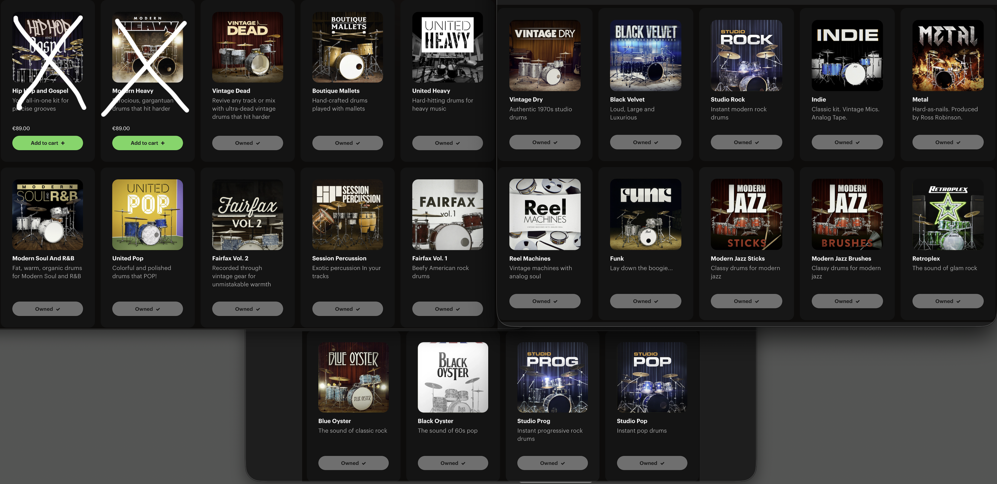 XLN Audio 22 AD PAKS for Addicitve Drums 2